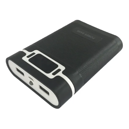 Powerbank USB 4x AA 2A Powerbank/LED lommelygte (15 dages levering)
